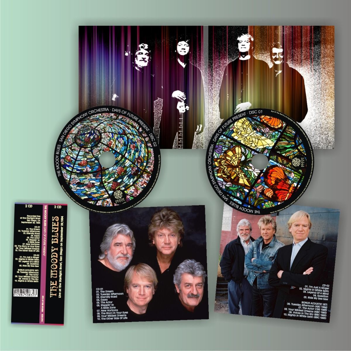 THE MOODY BLUES (w. San Diego Symphony O.) - Days Of Future Present: Live in San Diego, CA 1994 + Acoustic Set (mini LP / 2x CD 
